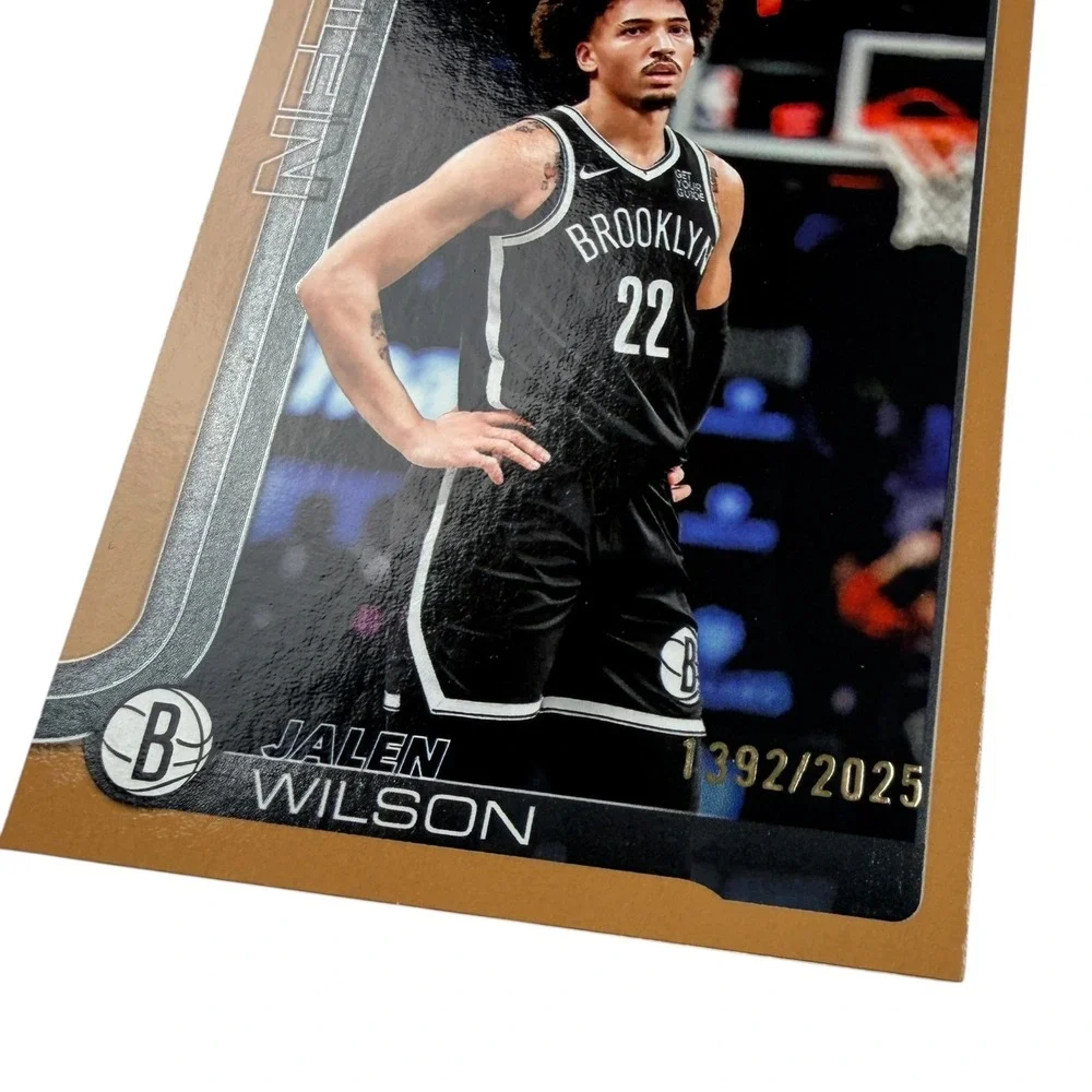 2025 Topps Jalen Wilson Brooklyn Nets Gold Border Parallel #12 Serial 1392/2025‎